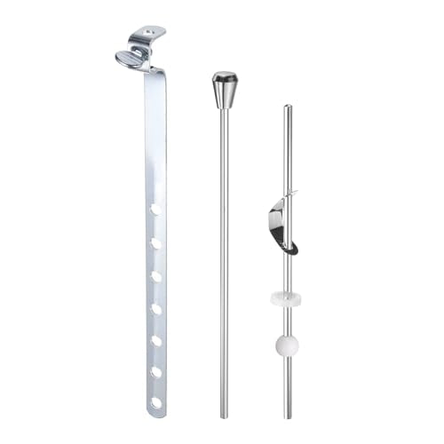 uxcell Sink Drain Repair Kit, 0.53" Sink Stopper Pull Rod Linkage Adjustable Center Pivot Ball Rod Iron Assembly for Bathroom Drain Replacement Parts, 13.5mm Ball - size: 13.5mm