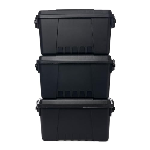Plano Storage Trunks - color: Black, style: Small - 3 pack