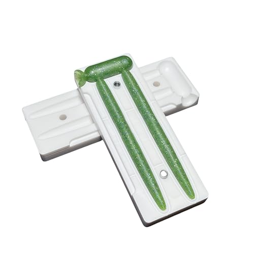 Fishing Lure Molds – Soft Plastic Lure Making Kit, Injection Molds for Soft Plastics, Worm/Paddle Tail/Shrimp DIY Bass Lure Mold - size: 5”