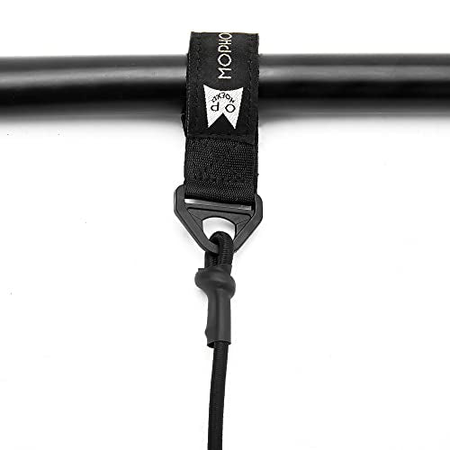 Kayak Paddle Leash, Paddle Leash Lightweight Coiled Kayak Rod Leashes for SUP Kayaking Canoing Fishing Boating - color: Black - 2 Pack