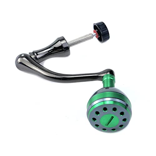 Crapyt Fishing Reel Handle Fishing Wheel Grasp Spinning Crank Handle Arm Grip Part Knob Tackle Wheel Ball Shake Rotary Knob - size: Large, style: Green