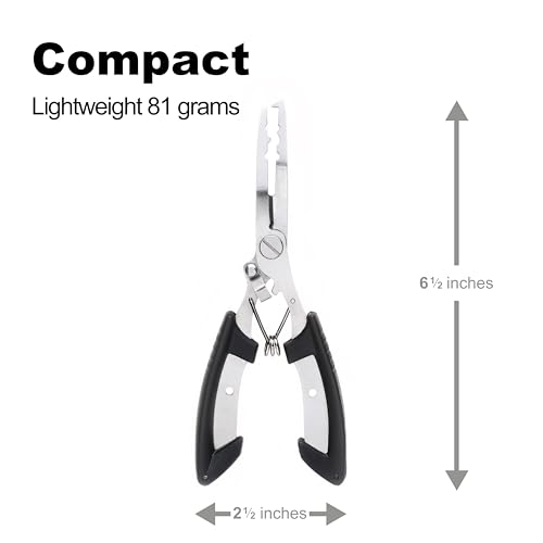 6.5” Fishing Pliers, Fishing Tool For Anglers, Black - style: 1 Pack