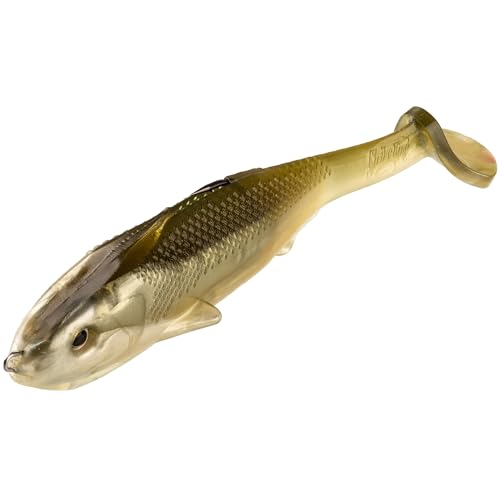 Strike King Final Copy Weedless Fishing Lure, Pre-Rigged Soft Plastic Swimbait - color: AYU, size: 4.75"