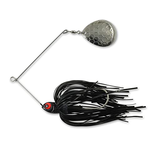 Northland Fishing Tackle Reed Runner Single Spin - Premium Spinner Baits for Freshwater - Assorted Lures for Bass, Pike, and Musky in 15 Colors & 3 Sizes - color: Bullhead, size: 1/2 Oz