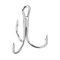PATIKIL Treble Fish Hooks, Carbon Steel Sharp Round Bend Hook Triple Barbed Hook for Freshwater Saltwater - color: White, size: 23mm/0.91"