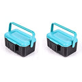 2PCS Worm Bait Holder, Bait Storage Box, Fishing-Accessories Boxes Storage Containers （Blue）