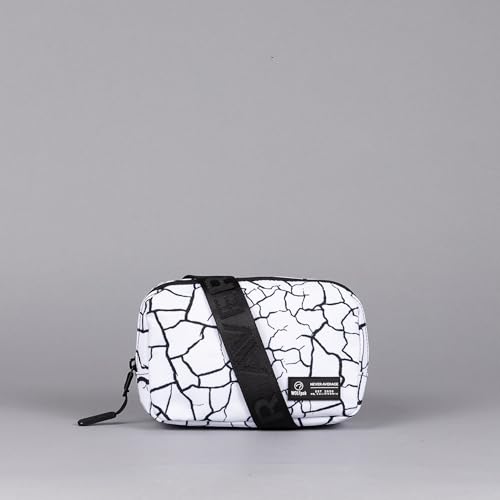 WOLFpak Crossbody Pack | Universal Fannypack for Adults & Kids | - color: White Crackle