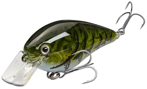 Strike King KVD 1.5 Hard Knock Fishing Lure, 3/8 oz, 3D Lifelike Eyes - color: Moon Juice, size: 3/8oz