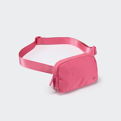 Pander Two Way Zipper Fanny Pack Nylon Everywhere Belt Bag for Women, Water Repellent Waist Packs, Crossbody Bags with Adjustable Strap (Hot Pink). - color: Hot Pink