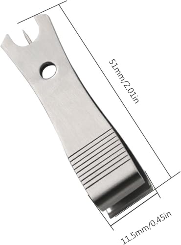 2Pcs Stainless Steel Fishing Line Cutter Nipper with Hook Eye, Multi-Functional Cutting Tool, Fishing Scissors