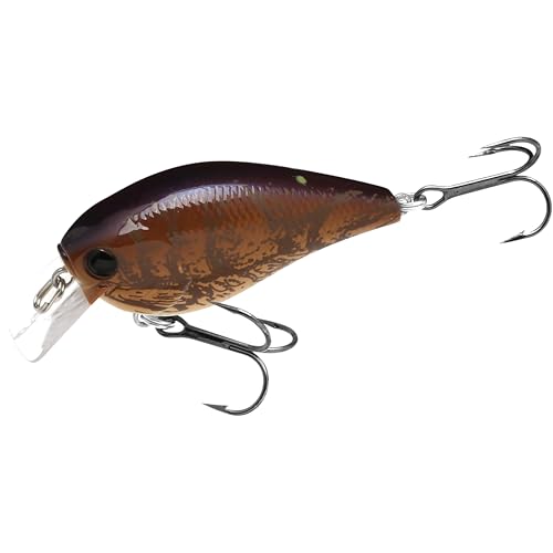 LUCKY CRAFT LC 1.5 Silent Squarebill Crankbait Fishing Lure, 2-3/8", Bass Fishing Lures for Freshwater, Hard Crankbait with Treble Fishing Hooks, Fishing Accessories - color: 429 Live Brown Craw