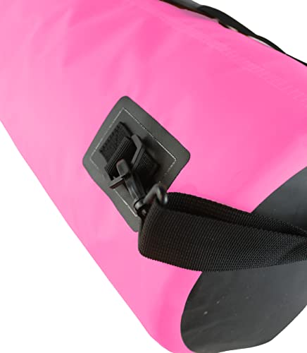 Enthusiast Gear Floating Cooler Bag Roll Top Insulated Dry Backpack – Leak Proof, Collapsible, Waterproof Cooler with Padded Shoulder Strap - Perfect for Kayaking Fishing Beach Hiking -15L - color: Pink