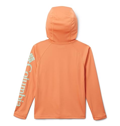 Columbia Terminal Tackle™ Hoodie (Little Kids/Big Kids) - color: Dusty Orange/New Mint Logo, size: X-Large