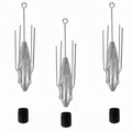 3Pcs Sputnik Sinkers Fishing Weights Sinkers Surf Casting Fishing Sinkers Lead Weights Sinkers Long Tail Fishing Weights Drop Shot Sinkers for Saltwater Catfish Beach Sand Ocean-1oz - size: 1oz