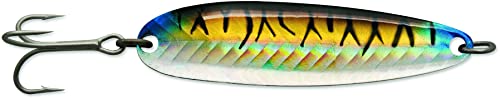 Luhr Jensen Krocodile Spoon w/Treble Hook - style: Blue Mackerel, 1 Oz - 3 1/4 Inch