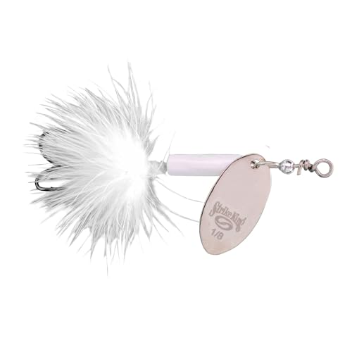 Strike King Bitsy Spinner Wire Bait - color: 204 - White, size: 1/8 oz
