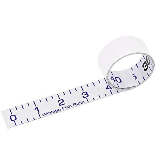Adhesive Fish Ruler - 40 Inch Fishing Measuring Tape - Fish Measuring Tape | for Fishing Boat, Kayak, Cooler, Workbench - Waterproof Fish Measuring Sticker