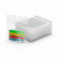 100 Pack Soft Plastic Baits Bags 4”x4" | Heavy-Duty Clear Lock Zipper Lure Packaging Bags - Leakproof Double-Sealed Zipper Storage for Soft Plastic Lures & Fishing Gear | Multiple Sizes - size: 4” x 4"