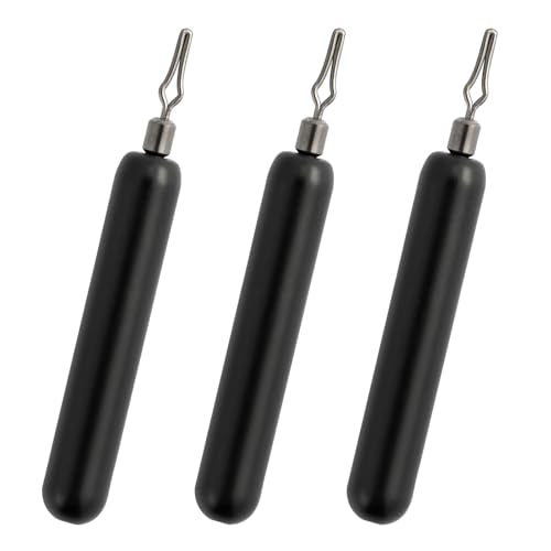 Dr.Fish Tungsten Drop Shot Weights Pencil Skinny Sinkers with Barrel Swivels for Freshwater Bass Fishing Drop Shot Rig