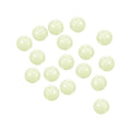 PATIKIL Glow Fishing Beads Plastic Round Rubber Luminous Fishing Bait Eggs Rig Bead Tackle Lures Accessories with Box - color: White, size: 10mm