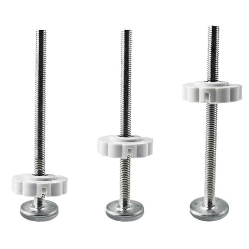 4Pcs M8 (8mm) Baby Gate Threaded Spindle Rod Replacement Parts Kit for Pressure Mounted Pet Safety Gates Stair Gates Hardware Accessories White（125mm in Length） - size: 8mm*125mm