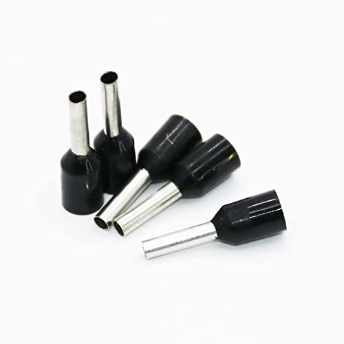 Fidioto 1000pcs AWG16 Wire Ferrules Terminals, AWG16 Terminal Connector Wire Insulated Cord Pin Ends Terminals for Electric, Industrial, Chemical Industry, Power Control System, etc. - color: Black, size: 16AWG