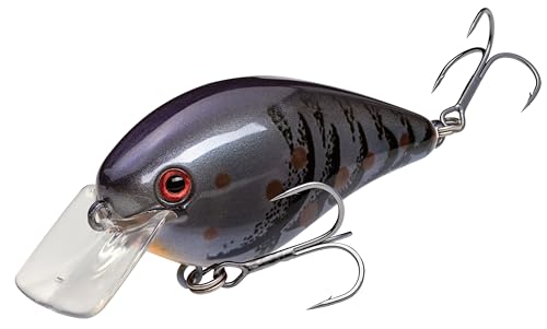 Strike King KVD 1.5 Hard Knock Fishing Lure, 3/8 oz, 3D Lifelike Eyes - color: Blue Craw, size: 3/8oz