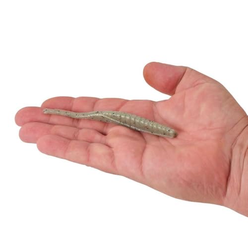 Berkley PowerBait Saltwater Bonga Stick Fishing Soft Bait, Irresistible Scent and Flavor, Ideal for Bass, Redfish, Trout and More - color: Shrimp n Grits, size: 5"
