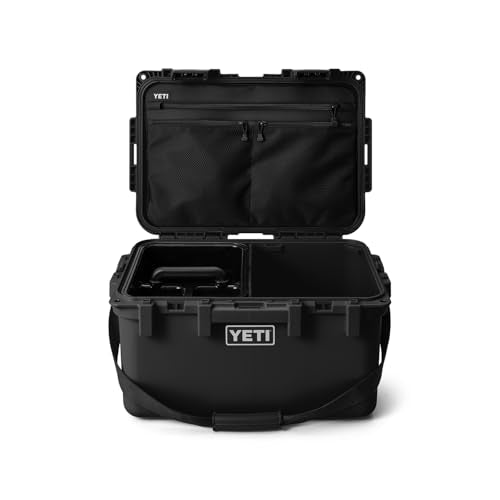 YETI LoadOut GoBox Collection, Divided Waterproof Cargo Case, Dry Box, Camera Case, Fishing Tackle Box - color: Black, size: GoBox 30