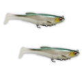 USA Bass Tackle Magnum Swimbait - Paddle Tail Swimbaits Pre Rigged Fishing Lures Premium Lure with Strong Owner Hook, Magdraft Style Bait for Giant Freshwater Predator Fish - color: Sexy Shad