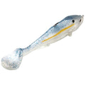 Strike King Final Copy Weedless Fishing Lure, Pre-Rigged Soft Plastic Swimbait - color: Sexy Shad, size: 4.75"