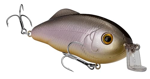 Strike King Hybrid Hunter Jr Crankbait Fishing Lure, 1/2 oz, Reflective 3D Eyes - color: Sweet Shad, size: 1/2 oz (Pack of 1)