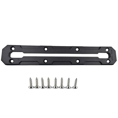 Kayak Track, Low Profile Nylon Kayak Mount Track, Kayak Rail Track for Fishing Rod Holder, Cup Holder, 6/9/12 INCH - style: 9 inch(1pack)