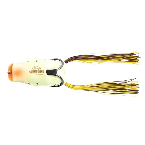 Berkley Swamp Lord Hollow Body Frog Fishing Bait - color: Chartreuse Perch, size: Popping