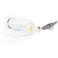 Strike King Thunder Cricket Fishing Lure, Vibrating Swim Jig, Silver Blade, 4/0 Jungle-Style Flipping Hook - color: White, size: 1/2 oz