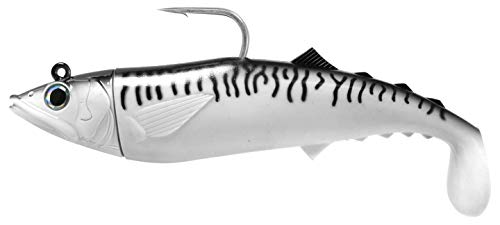 FishLab Fishlab Mas Mackerel Soft Swimbait Sinking 2 ' Oz - color: Silver/Black Mackerel, size: 8 in 9.5 oz