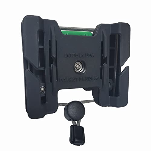 Outdoor Professionals (O’Pros) Belt Clip Rod Holder – Hands-Free - Slide Lock System with 360° Rotation for Fly Fishing and Spinning Rods