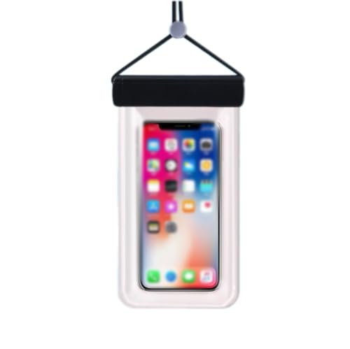 1PCS Waterproof Phone Case - Universal Fit for iPhone 14/13/12 & Android Phones - Submersible Up to 100ft for Kayaking, Fishing, Rain,etc.(Black/White/Pink) (Black) - color: Black