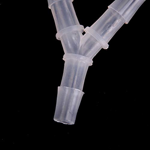Plastic Barb Equal Y Tee 9/16" hose ID Polypropylene pipe connectors Plastic Joint Splicer Mender Adapter Union Boat Water Air Aquarium O2 Fuel (pack of 5) - size: 9/16 Inch, style: Pack of 5