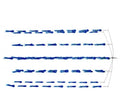 Squidnation Fat Daddy 6 Arm Stainless Steel Rubber Squid Dredge Marlin Fishing | Fishing Dredge | - color: Blue/white