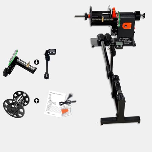 Electric Fishing Line Spooler Winder, Fishing Reel Spooling Station, Adjustable Speed 0-300 R, 0-8kg Damping Brake, with Meter Counter, for Trolling Reel