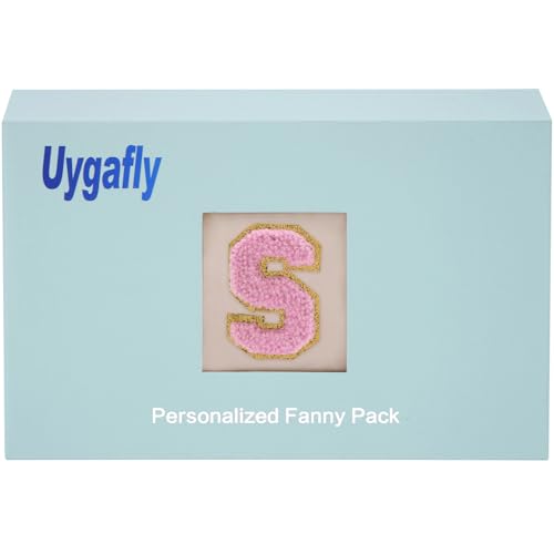 Uygafly Birthday Gifts for 4 5 6 7 8 9 10 11 12 13 Year Old Girl,Gift for Teen Girls Kids Toddler,Personalized Initial Fanny Pack Purse Crossbody Bag Belt Bag Cute Trendy Stuff | Cream,S - color: Cream, style: S