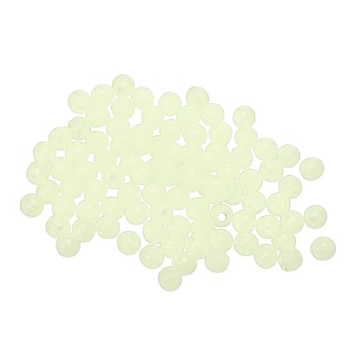 Fishing Beads Glow Hard Plastic Fishing Bait Eggs Lure Rigs Accessories, Fit for Saltwater Freshwater - Round - color: Natural Color, size: 3 mm