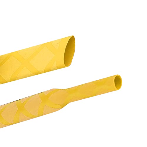Heat Shrink Wrap Tubing Sleeve for Fishing Rod Grip Handle Cork X-Tube with Non-Slip Insulation Yellow (Diameter 35mm, Length 39in) - color: Yellow, size: Diamter:35mm Length:39in
