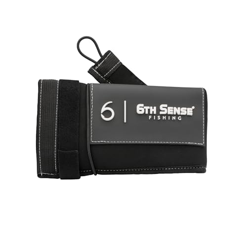 6th Sense Fishing Rod Sleeves ProSix Multi-Rod Sleeves – Reinforced Tip, Hang Loop, Hook ResistantNeoprene, Floating Material (Black) - color: Black