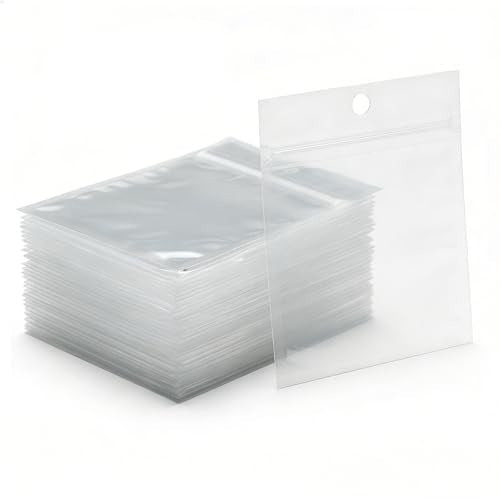 100 Pack Soft Plastic Baits Bags 4”x4" | Heavy-Duty Clear Lock Zipper Lure Packaging Bags - Leakproof Double-Sealed Zipper Storage for Soft Plastic Lures & Fishing Gear | Multiple Sizes - size: 4” x 4"