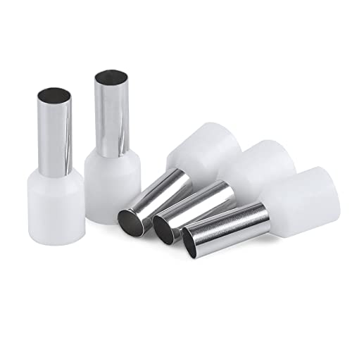 XHF 200 PCS AWG 6/16mm² Wire Ferrules Insulated Copper Crimp Connectors, Crimp Pin Cord End Terminals White - color: 200 PCS AWG 6/16.0mm²White
