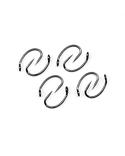 Gamakatsu Barbless C12-BM Large Eye Midge Hook-Pack of 25 (Black, 30) - size: 30