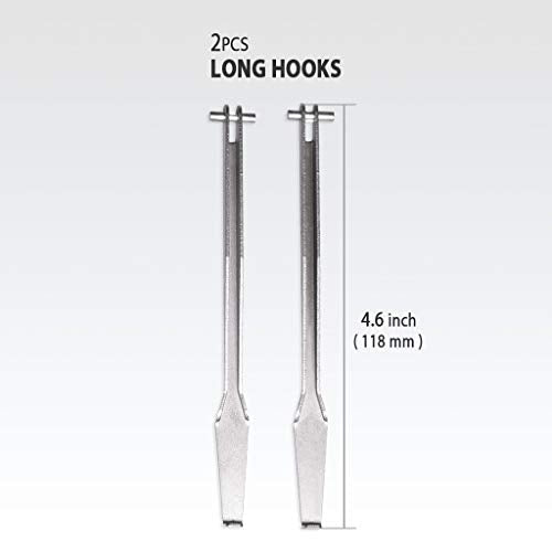 FIRSTINFO F3281A 2-Piece 118mm (4.6 Inch) Seal Remover Installer Kit - size: 4.6 inch (118mm) Hooks
