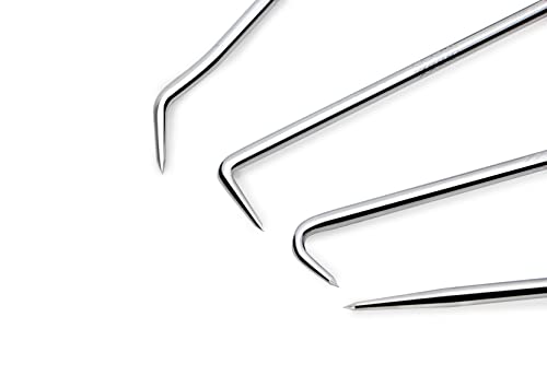 ROTATION Precision Hook and Pick Set for Automotive | 4-Piece Hand Tools - color: Red